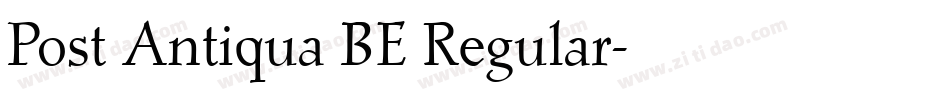 Post Antiqua BE Regular字体转换